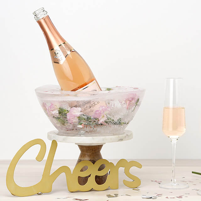 ice bucket with champagne